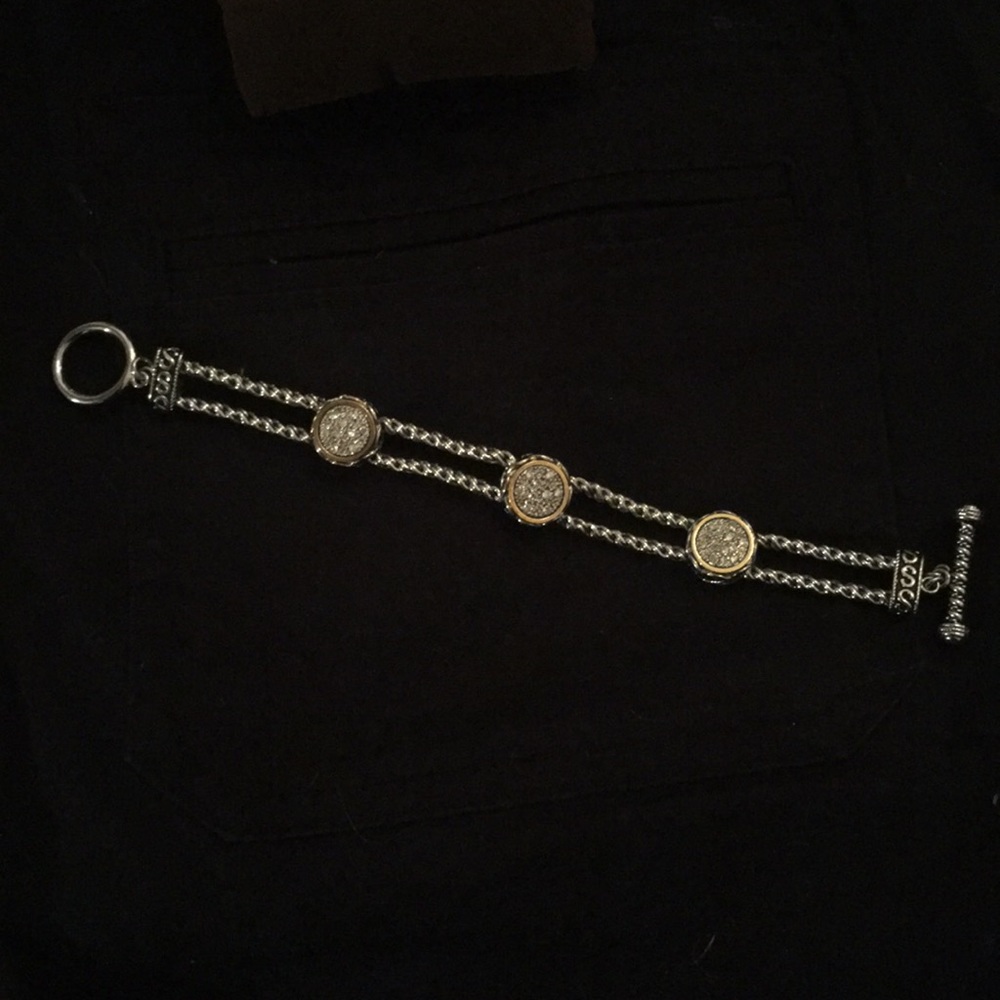 Cute bracelet , gold & silver mixed